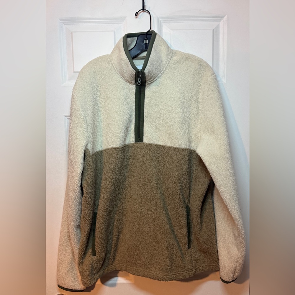 Sonoma Men's Two-Tone Sweater - Cream and Brown